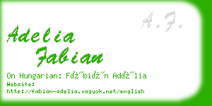adelia fabian business card